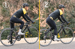 ロードバイクで楽に坂道発進するこつ