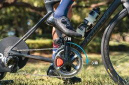 高いところから踏む