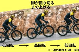 低回転→高回転→低回転ダンシングのやり方