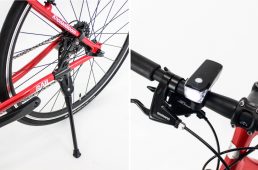 キックスタンド／高照度ライトを標準装備