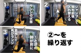 スプリットジャンプのやり方