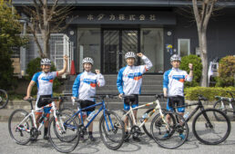 ホダカが2021年度サイクリング入社式を実施