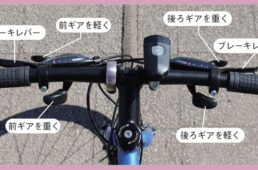 クロスバイクのシフトレバー