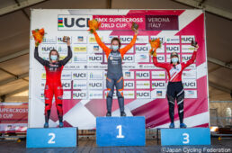 2021UCI BMXスーパークロスワールドカップ第１戦で畠山紗英が３位入賞