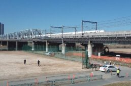 東海道新幹線と横須賀線の大鉄橋