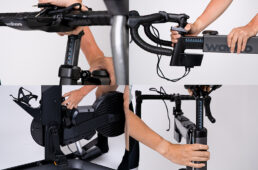 サドルの高さや前後位置に加え、ハンドルの高さや前後位置、フレームのスタンドオーバーハイトも変更可能。身長150センチ台前半〜190センチを越えるサイクリストまで対応