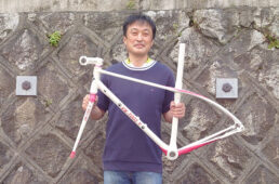 藤村さんと自作フレーム