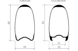 ヴィジョン・メトロン60SLディスクのリムの断面図