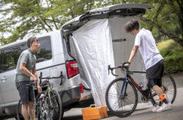 デリカD:5のプライベートカーテン