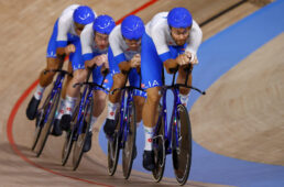 東京五輪トラック競技チームパシュート男子イタリアチーム