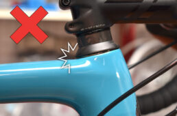 ガタが出た状態のステム