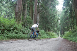 旧日光街道の砂利道