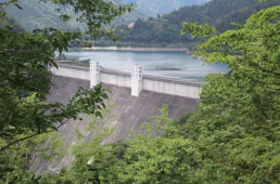小河内ダムの堤体
