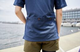 半袖レトロジャージ ハーフジップ ヴィンテージネイビー