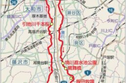 境川サイクリングのマップ