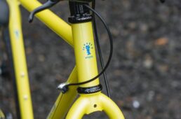 山と旅の自転車プラスのヘッドチューブ