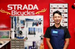 ストラーダバイシクルズ草津本店の上野剛志店長