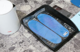 レーブメルトインソールを湯煎