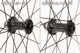 WH-R9270-C60-TLの前輪スポークパターンと同C36/50の前輪スポークパターン