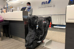 ANAのカウンターとシーコンのバイクケース