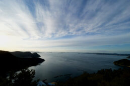 夕暮れの展望台