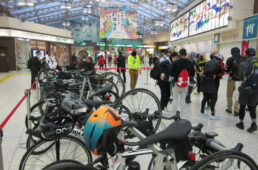 上野駅のサイクルラック