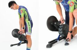 キッカーの取っ手と折り畳める脚