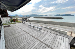 カフェショーザンのバイクラック