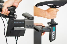 ポジションの調整は、サドルの高さや前後位置、ハンドルの高さや前後位置を工具なしで簡単に調整可能。アプリを使って自分が普段乗っているバイクを撮影すると、同じポジションが出せるようアプリがキッカーバイクの調整方法を示してくれるので、家族で共用する場合なども簡単に調整できるのは魅力