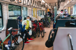 帰りの水郡線車内