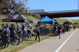 背割堤のチャリサイ！