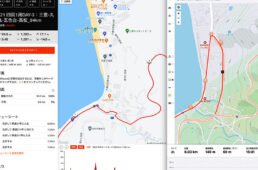 ライドウィズGPSとストラバの画面
