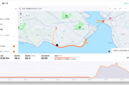 STRAVAのルート作成画面