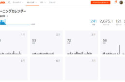 ストラバのトレーニングカレンダー