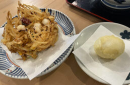 かき揚げと玉子天