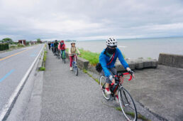 びわ湖岸を長浜に向かって北上