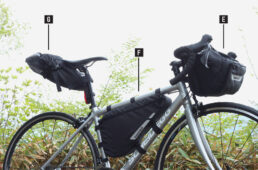 山下さんのバイクパッキングアイテム