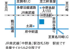 メガネナカジマの地図
