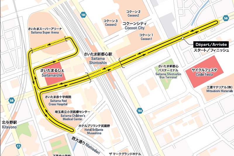 さいたまクリテリウム2022コース