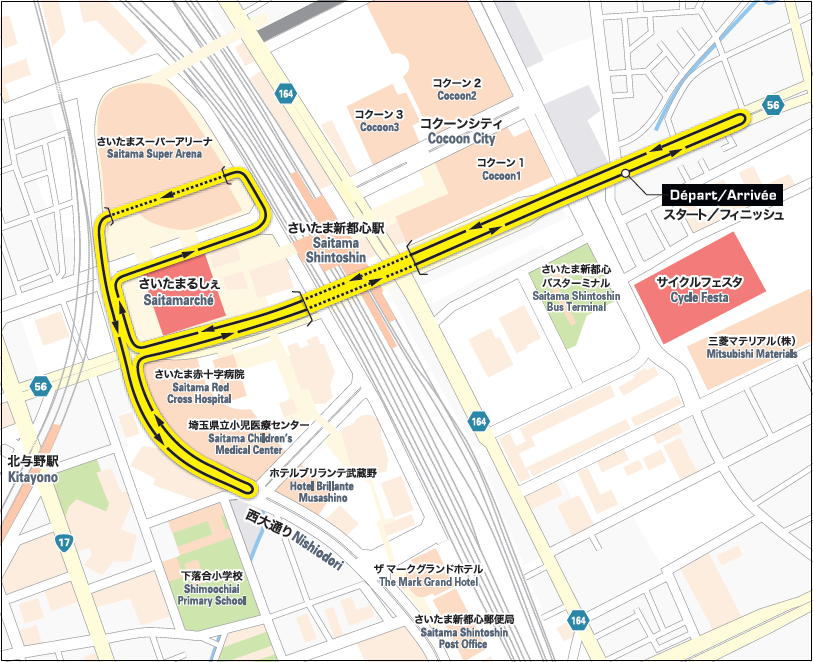 さいたまクリテリウム2022コース