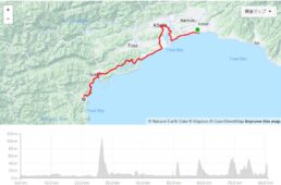 高知龍馬空港〜黒潮本陣のルートマップ