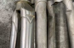 フロントフォークの強度実験