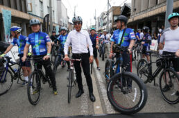 第2回JBCF南魚沼クリテリウムのパレード走行