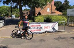 LELの横断幕と三船さん