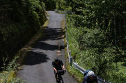 天辻峠を目指して走る