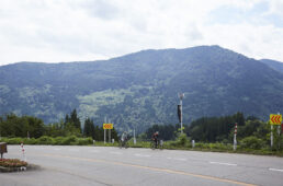 人形山展望台への上り