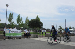 弓削高校生の見送り