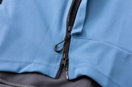 ペルフェットROS2コンバーティブルジャケットのダブルジッパー部分