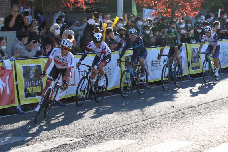 2022さいたまクリテリウムで逃げグループの新城幸也