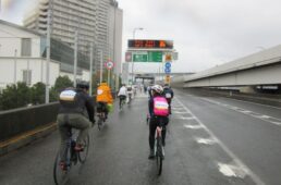 台場料金所から自転車で進入